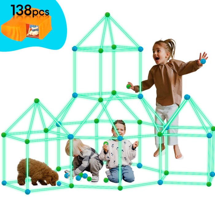 140pcs Kit de Construcción de Fuertes para Niños