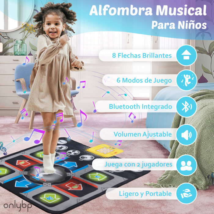 Alfombra de Baile para Niñas y Niños Bluetooth - Imagen 2