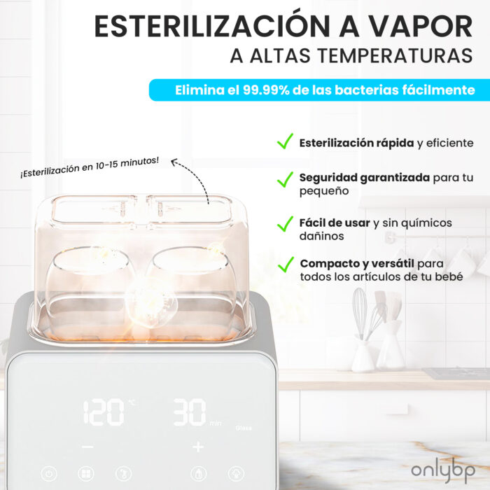 Doble Calentador y Esterilizador de Biberones 10 en 1 - Imagen 4