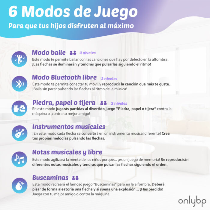Alfombra de Baile para Niñas y Niños Bluetooth - Imagen 4