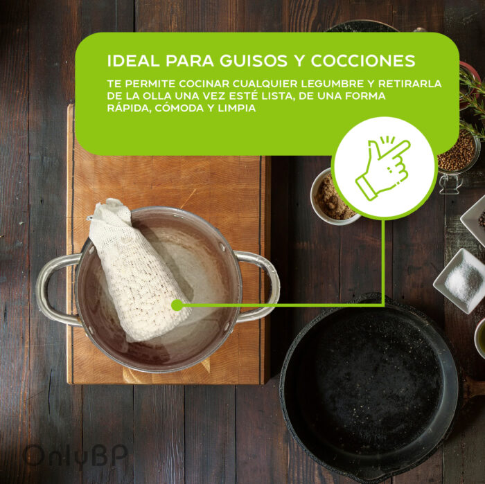 Set 3 Mallas de Cocción para Cocer Garbanzos - Imagen 5