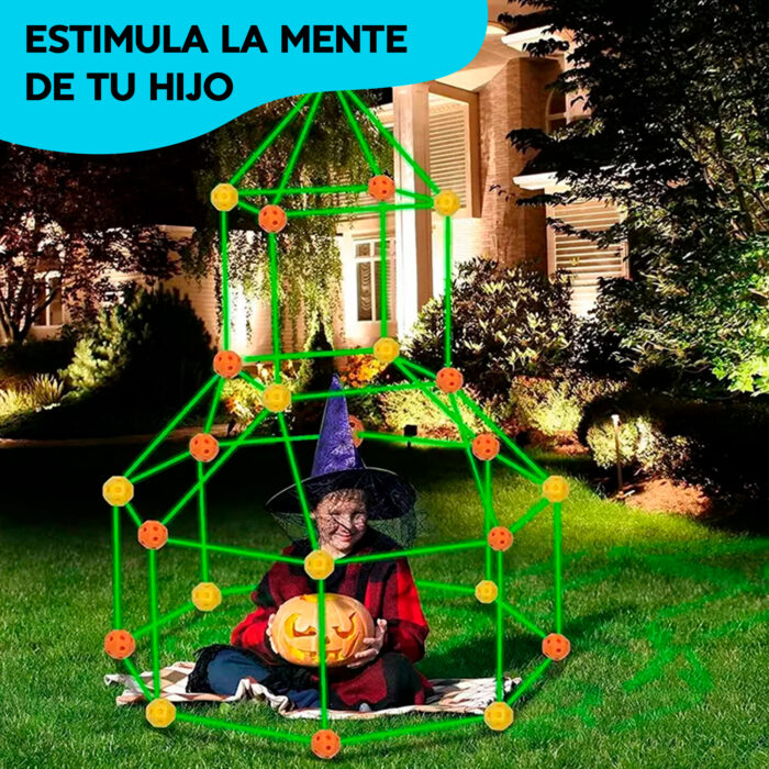 140pcs Kit de Construcción de Fuertes para Niños - Imagen 7