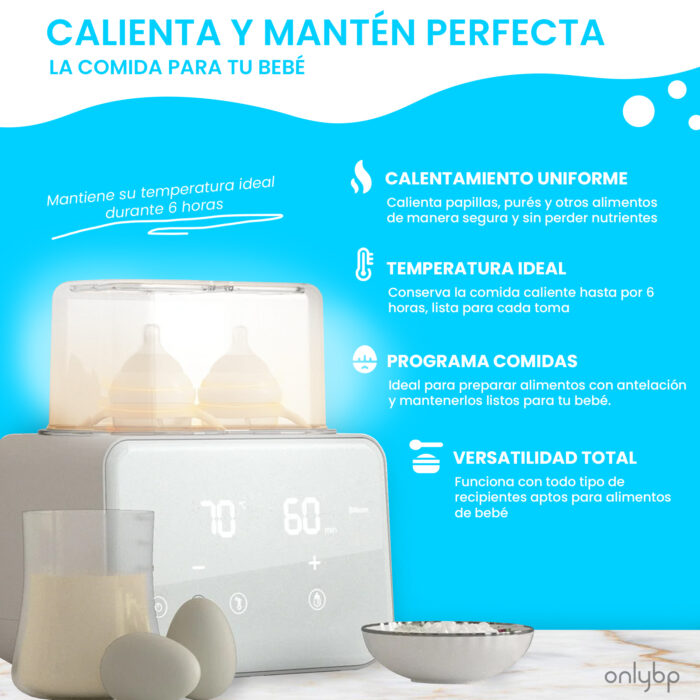 Doble Calentador y Esterilizador de Biberones 10 en 1 - Imagen 7